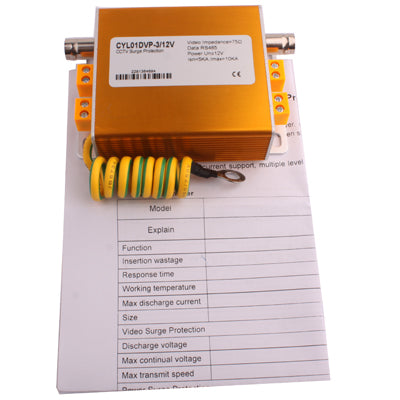 12V 3 in 1 Power Video Signal Security Surge Arrester, 12V 3 in 1 12V 3 in 1 Power Video Signal Security Surge Arrester, 12V 3 in 1